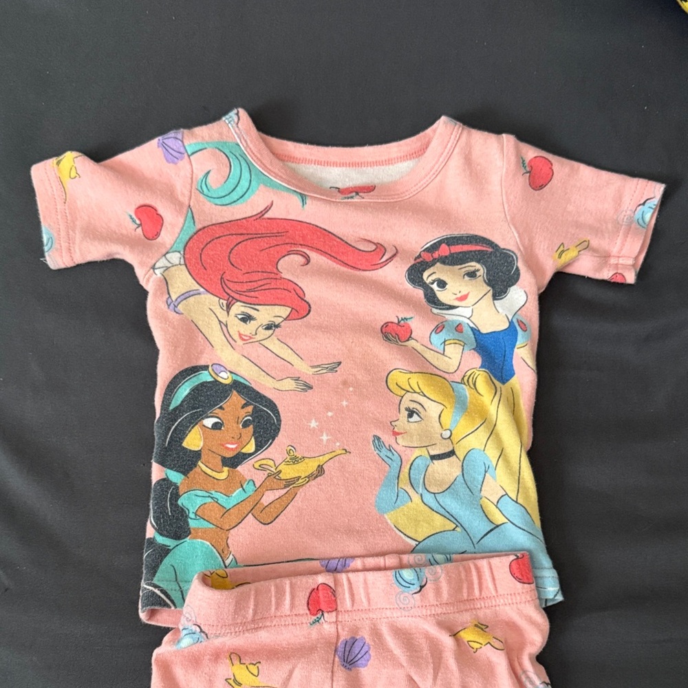 Disney Princess Pink Pajama Set for Kids